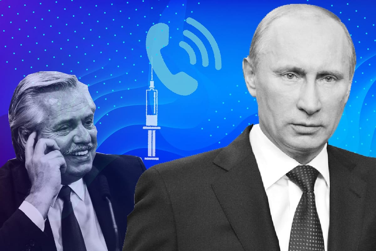 Del otro lado del teléfono, Vladimir Putin se mostró afectuoso con Alberto Fernández y hasta "emocionado" por la llegada de la vacuna Sputnik V a la Argentina; el Presidente esperaba alguna precisión sobre la demorada llegada de más dosis