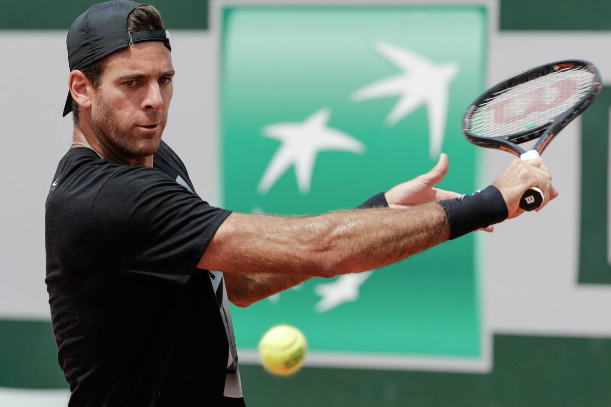 Del Potro afirmó que evoluciona favorablemente de su desgarro
