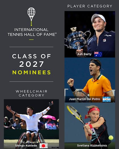 Del Potro, entre los nominados para ingresar en el Salón de la Fama del tenis, en 2027