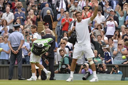 Del Potro se va de Wimbledon tras vencer a Ferrer en 2013: fue su único partido de cuartos de final en el torneo