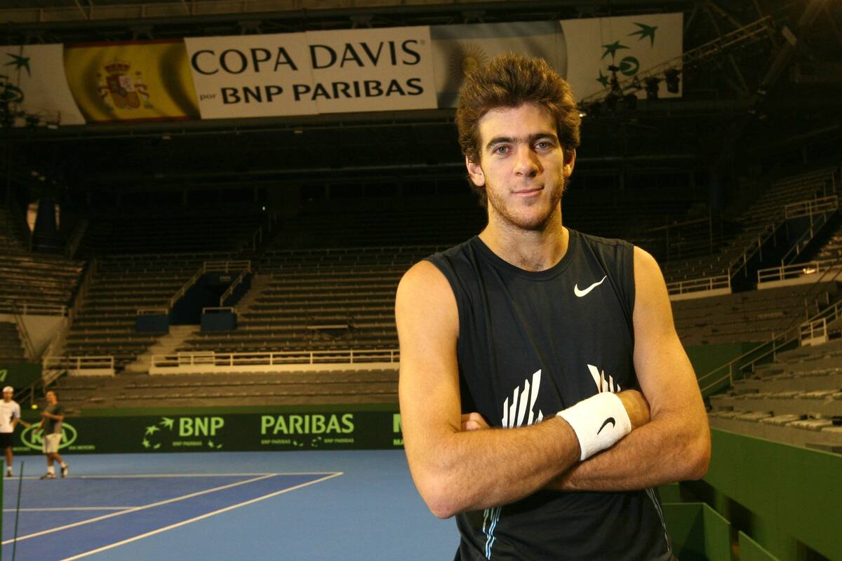 Del Potro, modelo 2008, durante la semana previa a aquella final en el polideportivo Mar del Plata
