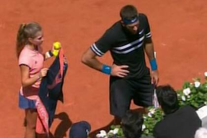 Del Potro tuvo un ataque de furia