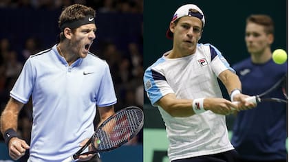 Del Potro y Schwartzman, los jugadores argentinos de mejor ranking en el tour