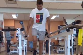 Primer paso: Del Potro publicó un video del comienzo de su rehabilitación