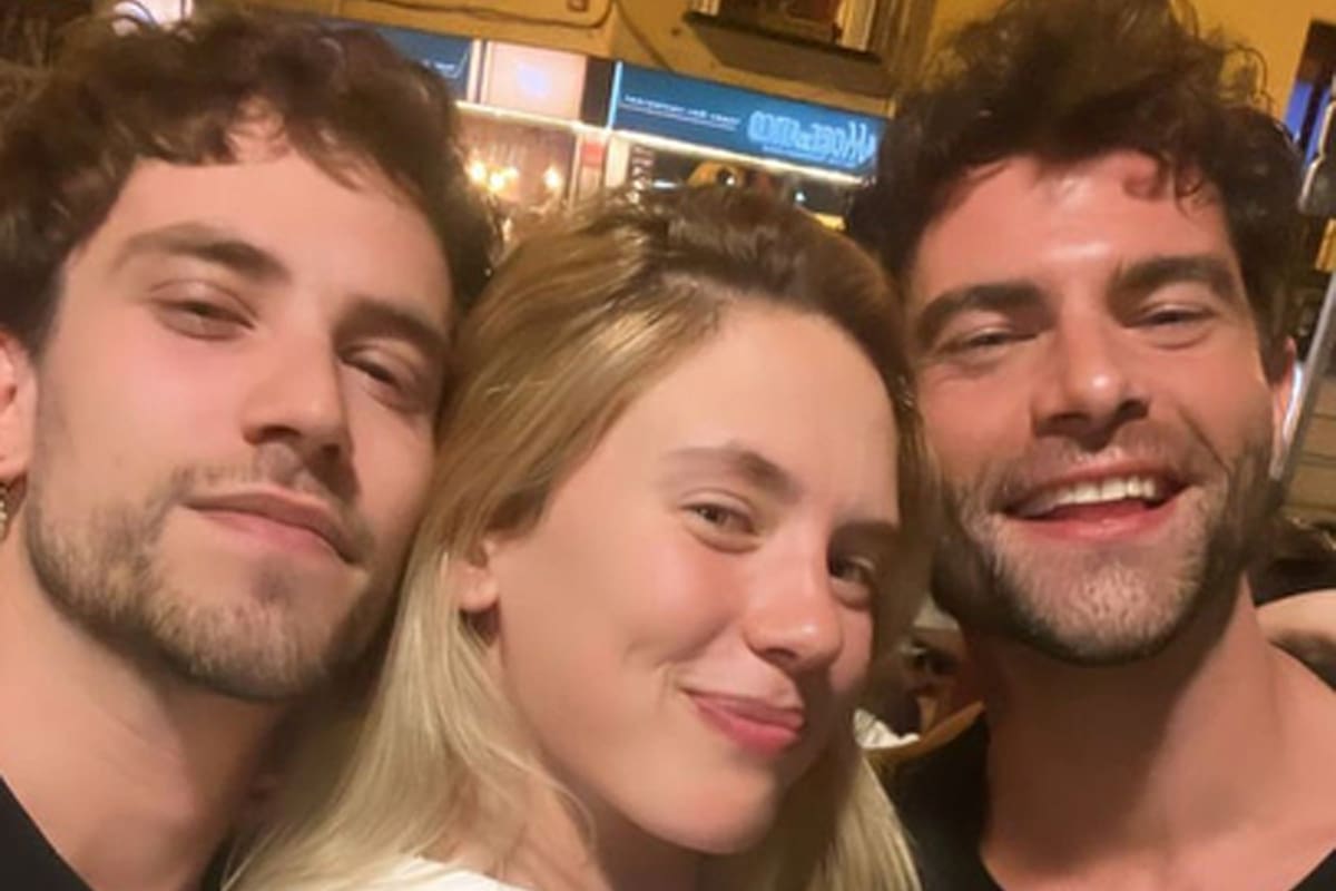 Delfina Chávez se reencontró con sus viejos amigos de ATAV, Albert Baró y Diego Domínguez, y compartió el momento en sus redes