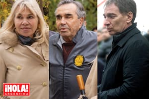 Delfina Frers, Cocho López y Diego Santilli estuvieron en la despedida de Juan María Traverso en Ramallo.