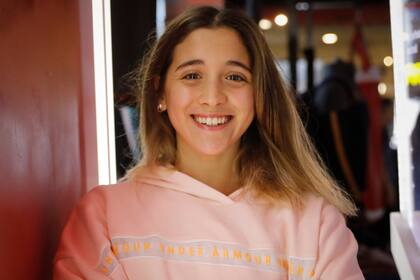 Delfina Pignatiello, fresca ante la cámara de LA NACION.