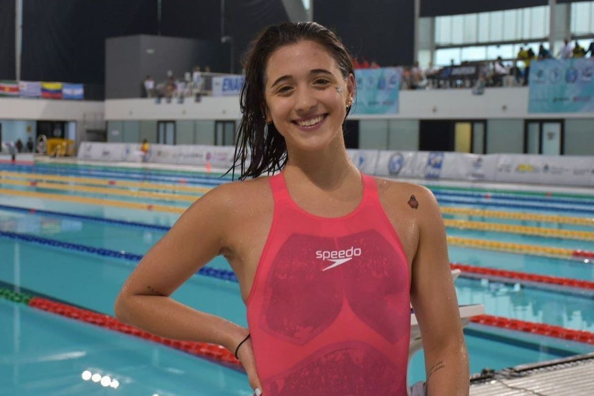 Delfina Pignatiello, la principal cara del éxito argentino en el Sudamericano de Parque Roca, en donde la Argentina volvió a coronarse tras 55 años