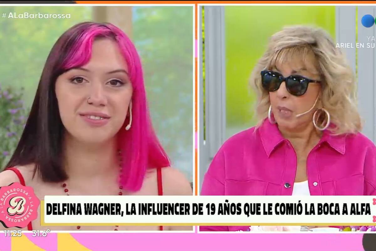 Delfina Wagner, la influencer a la que se relacionó con Alfa, asistió al programa de Georgina Barbarossa