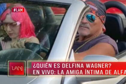 Delfina Wagner y Alfa de Gran Hermano fueron vistos juntos en un descapotable (Foto: Captura)
