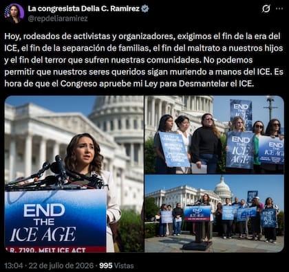 Delia Ramirez pidió por la aprobación de su Melt ICE Act