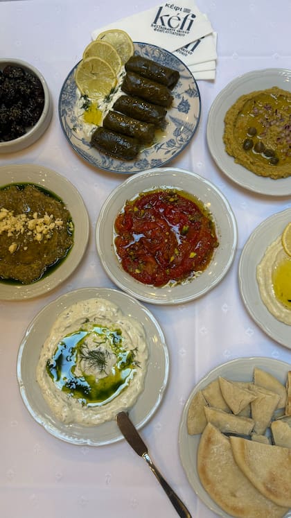 Delicias del restaurante Kefi, en Palermo