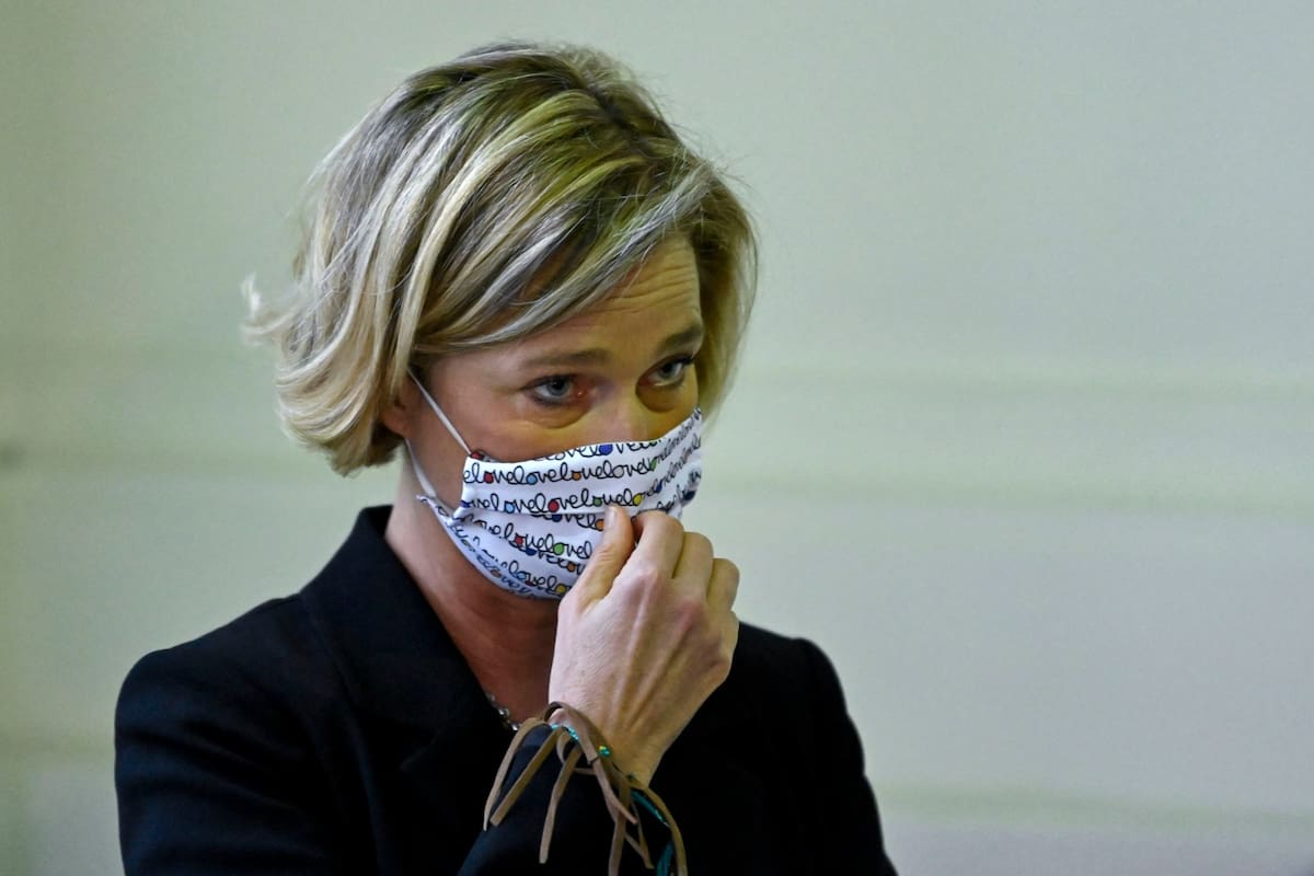 Delphine Boël en el tribunal de Bruselas