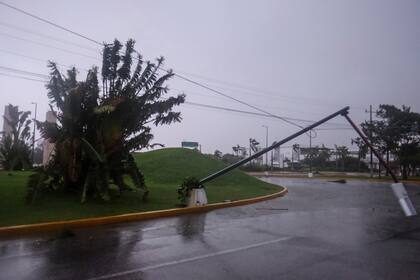 También cayeron postes de luz y hay cortes en varias de las zonas afectadas
