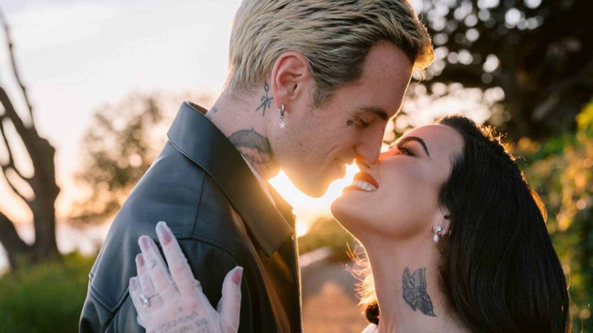 Demi Lovato se casó con Jordan Lutes, en una ceremonia que se celebró en California