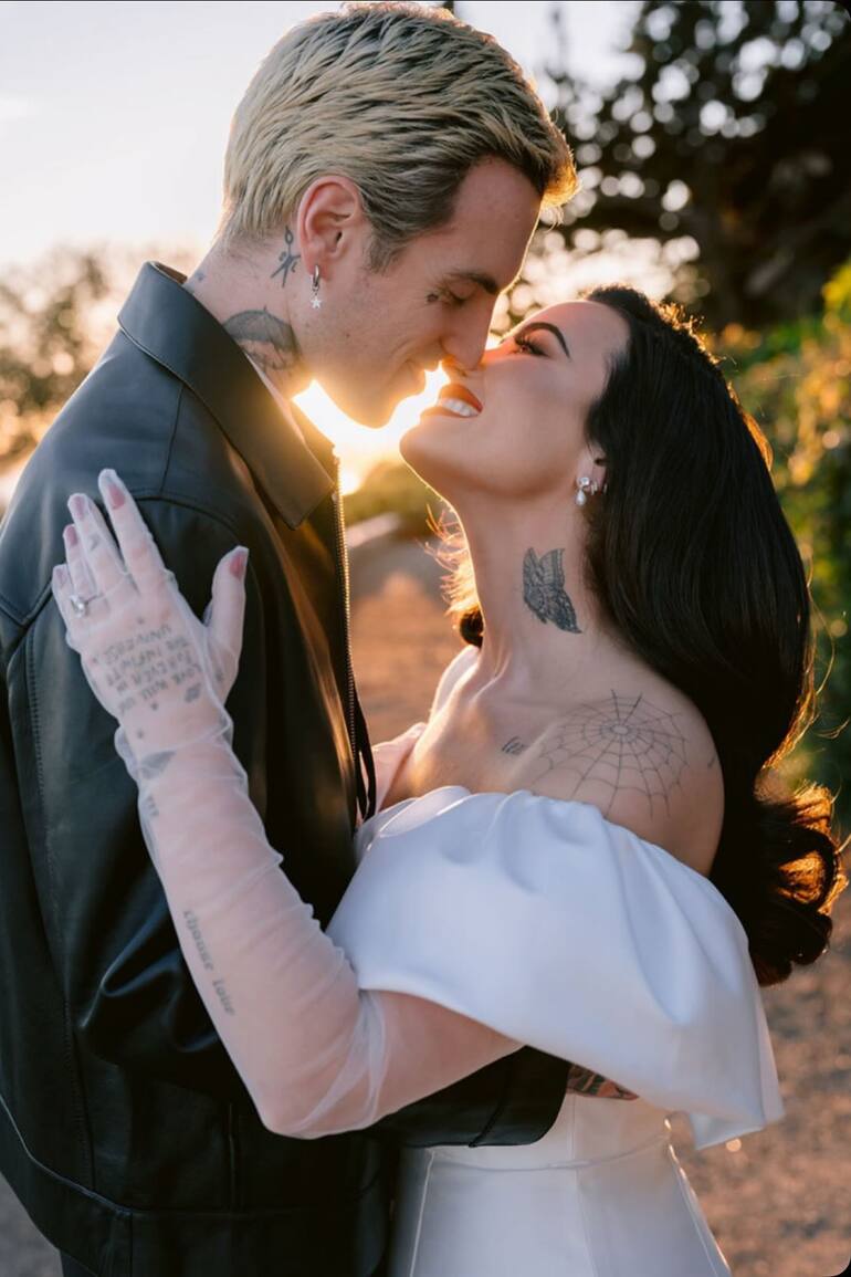 Demi Lovato se casó con Jordan Lutes, en una ceremonia que se celebró en California