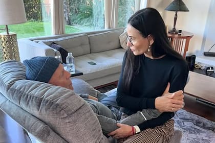 Demi Moore junto a Bruce Willis