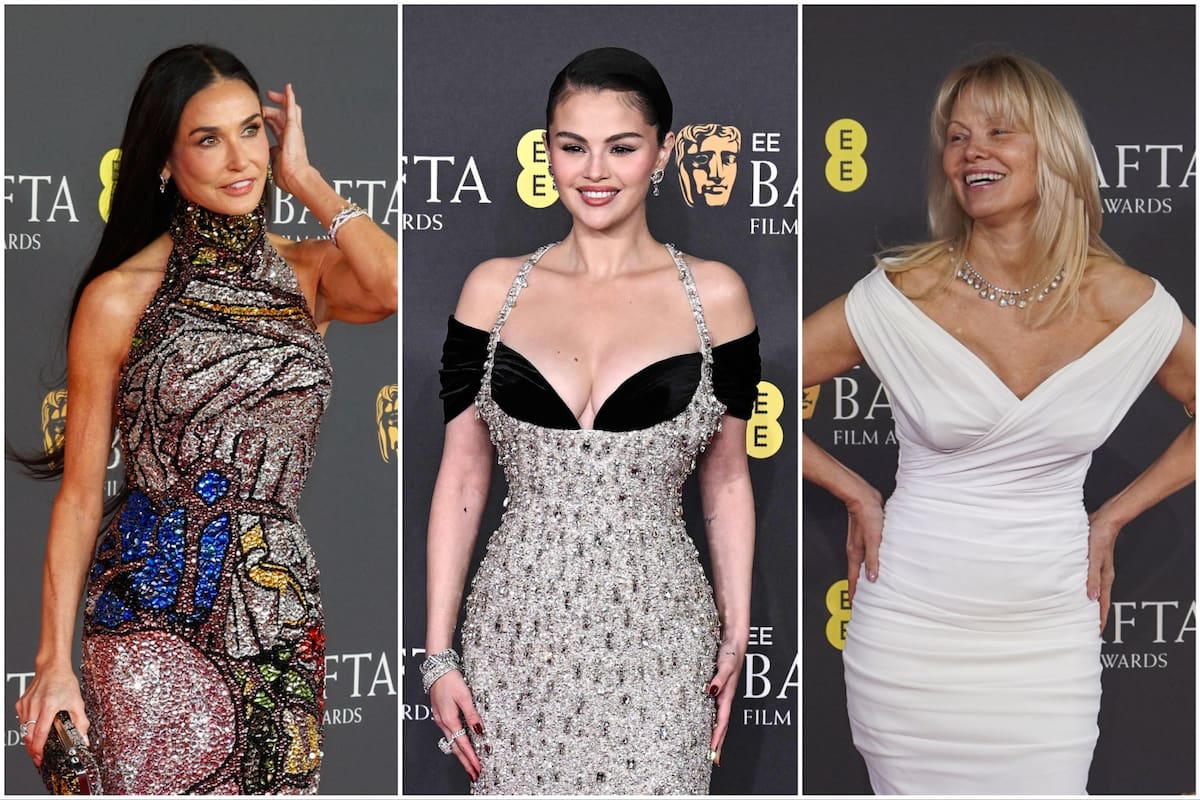 Demi Moore, Selena Gomez y Pamela Anderson, en la alfombra roja de los Bafta