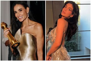 Demi Moore le hizo un fuerte desaire a Kylie Jenner en los Globos de Oro 2025