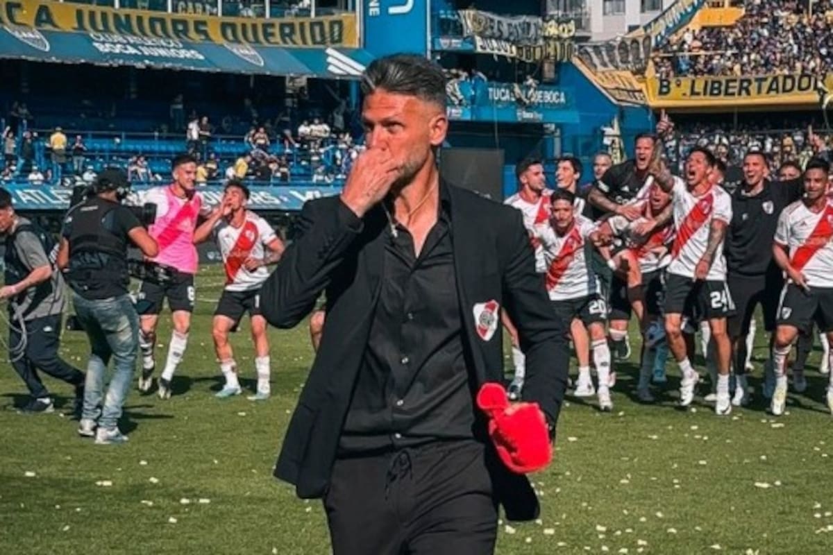 Demichelis se fue feliz de la Bombonera