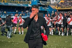 Demichelis se fue feliz de la Bombonera