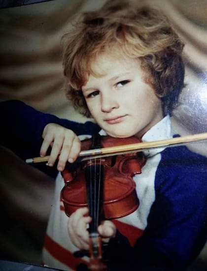 Denis Bayanov, de pequeño, en Rusia