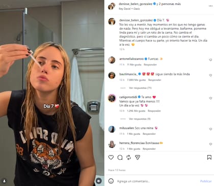 Denisse González compartió un reflexivo posteo a una semana de su internación (Foto: Instagram @denisse_belen_gonzalez)
