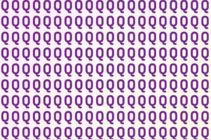 Dentro de la imagen hay una letra que se diferencia de las demás.