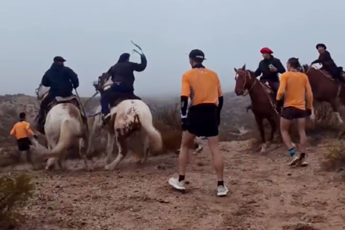 Denuncian que un grupo de jinetes agredió a corredores durante una competencia en Río Negro