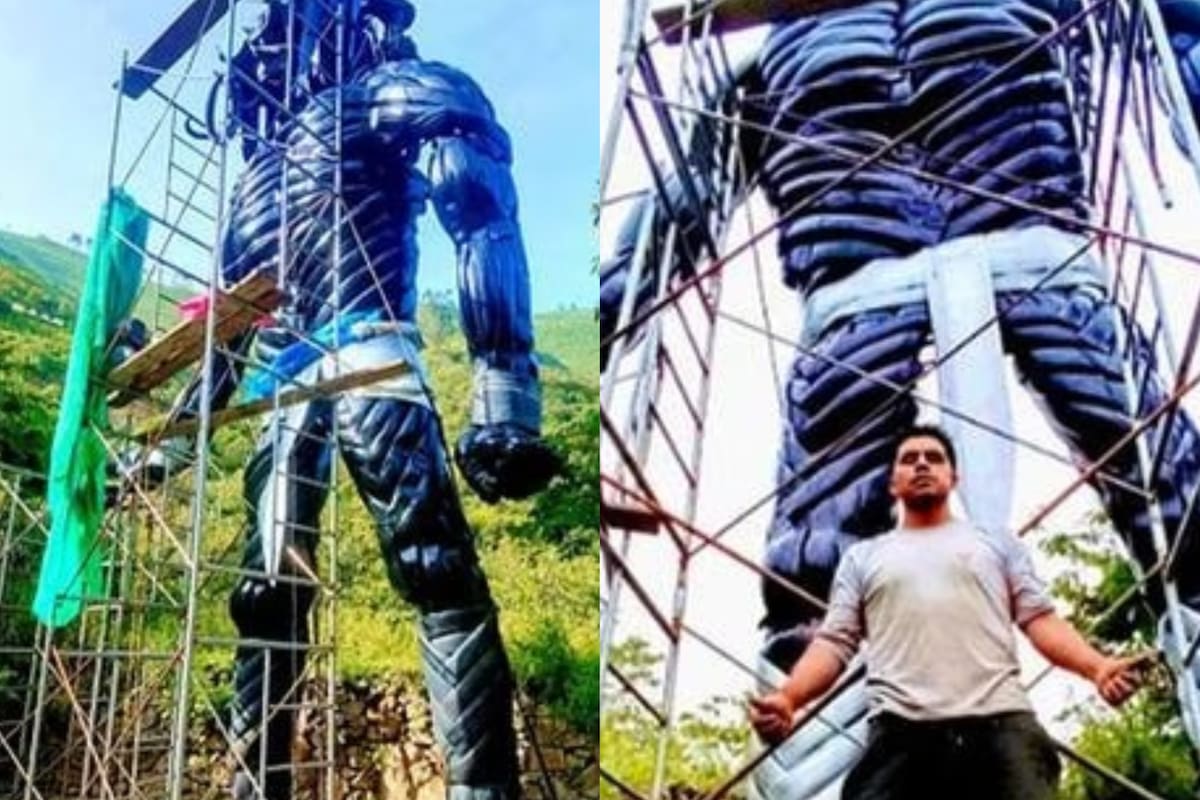 Depredador gigante: mide más de diez metros y el resultado de la obra se volvió viral