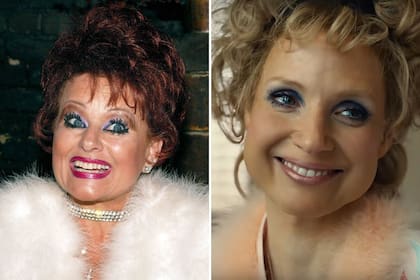 Derecha: Tammy Faye Bakker - Izquierda: Jessica Chastain
