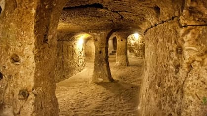 Derinkuyu se compone de 18 niveles de túneles