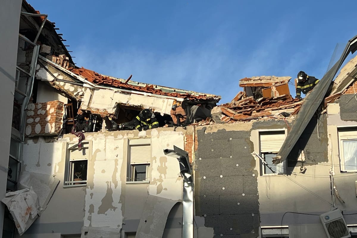 Derrumbe de un edificio en Madrid
