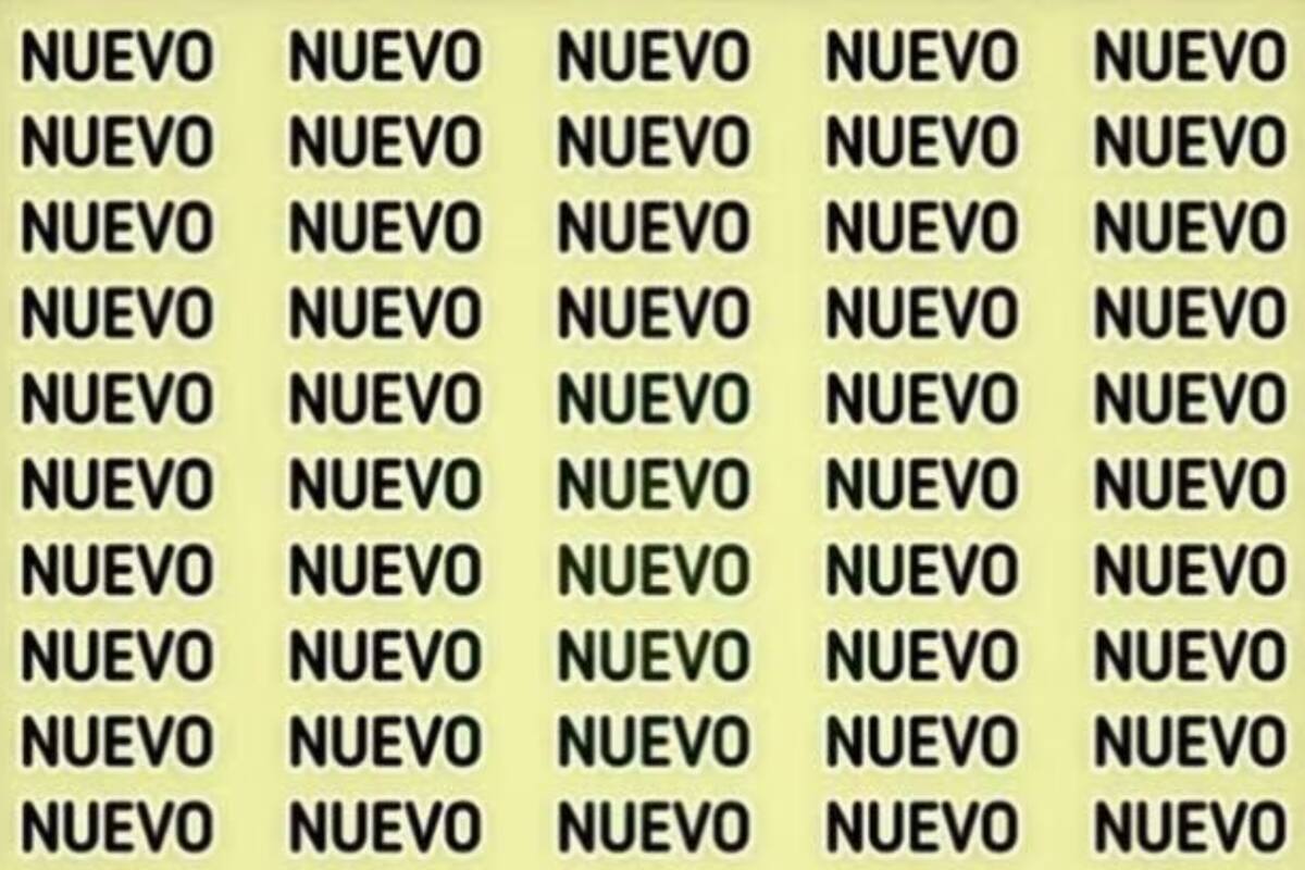 Desafío visual para expertos: encontrar la palabra “huevo” en cinco segundos