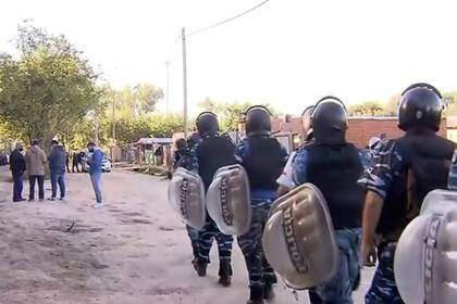 Desalojo en un terreno en Escobar