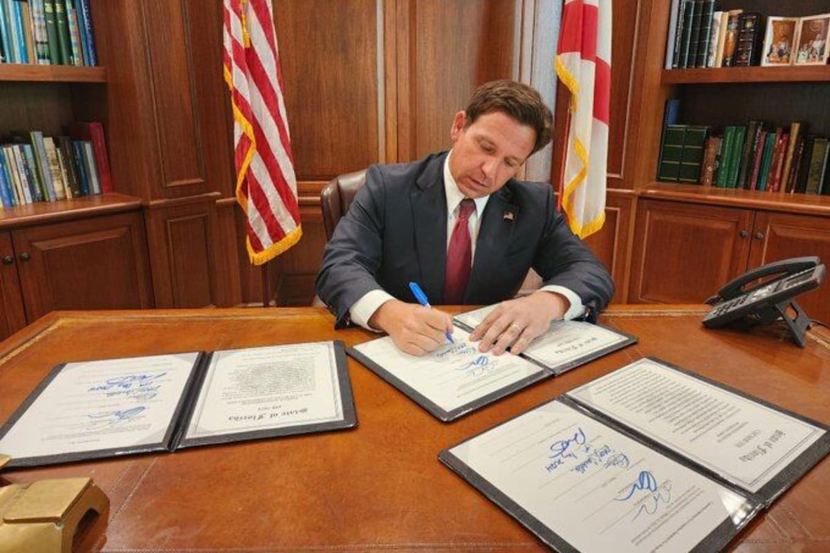 DeSantis anunció la firma de nuevas leyes sobre seguridad pública en Florida