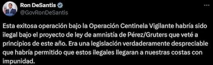 DeSantis celebra detención de 10 inmigrantes en Fort Pierce como ejemplo de su política de "mano dura"