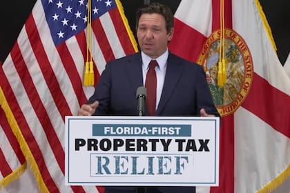 DeSantis continúa su lucha contra los impuestos en Florida