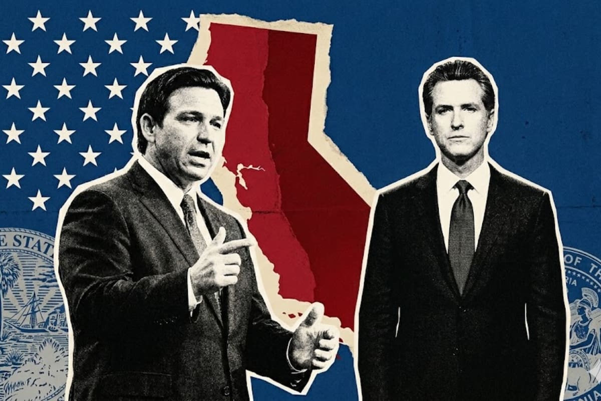 DeSantis cuestionó los planes impulsados por Gavin Newsom al advertir que California carece de la capacidad adecuada en su infraestructura energética para soportar una transición forzada hacia vehículos eléctricos