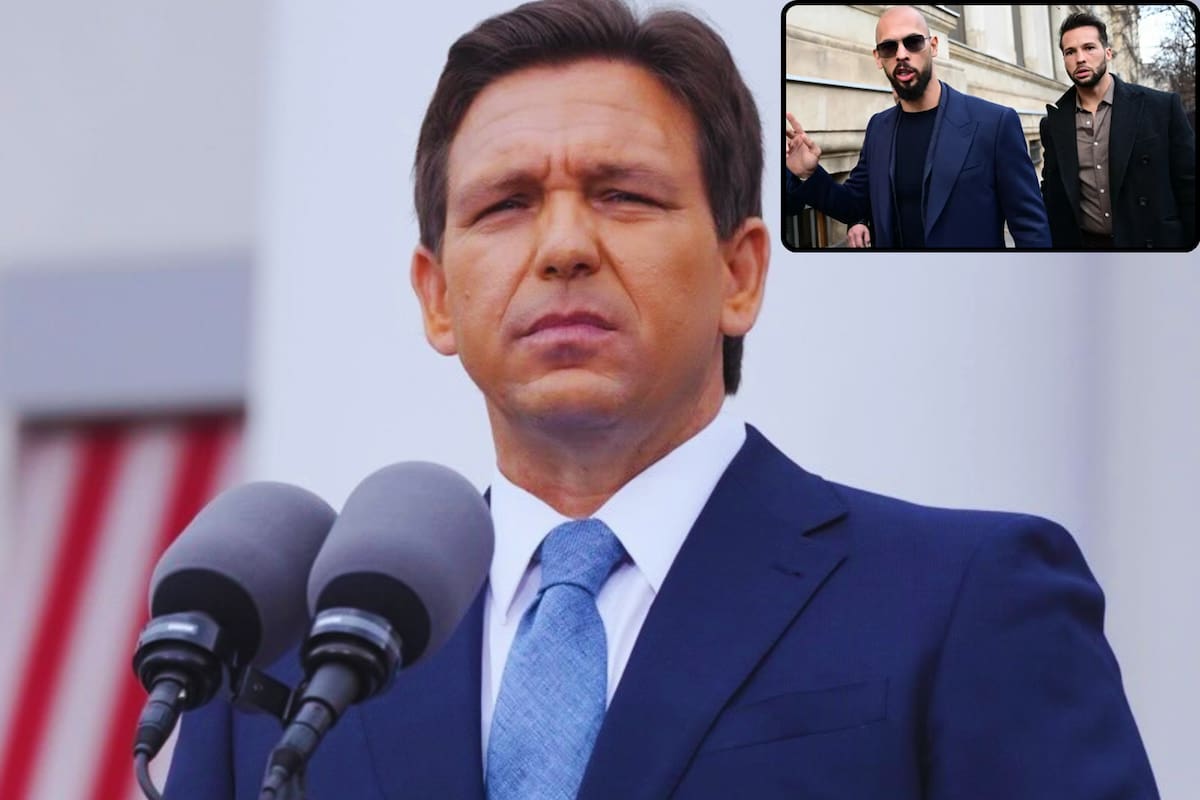DeSantis dijo que el estado no tenía nada que ver con los Tates, pero que tenía poco poder para impedirles su visita