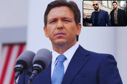 DeSantis dijo que el estado no tenía nada que ver con los Tates, pero que tenía poco poder para impedirles su visita