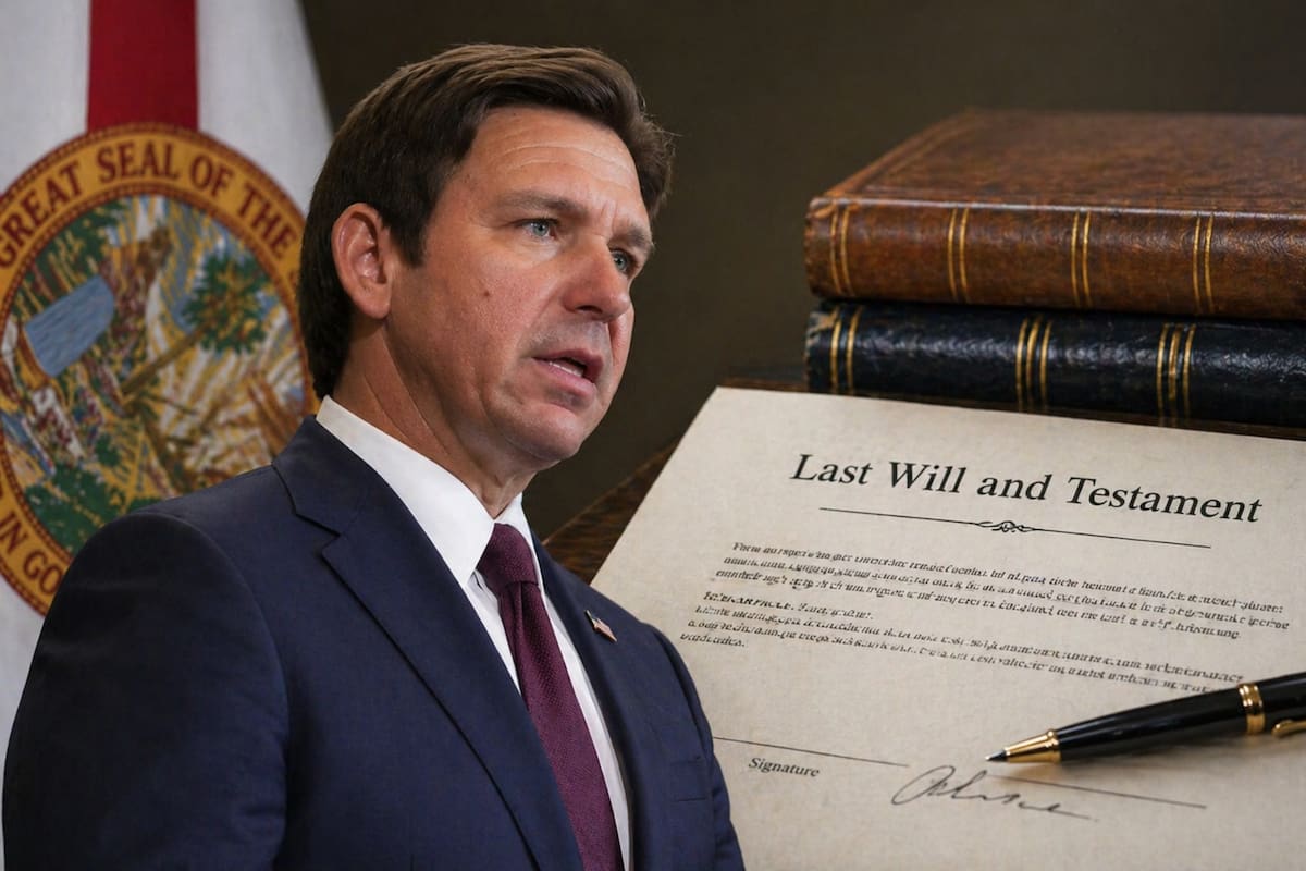 DeSantis firmó la normativa HB 1337 con el objetivo de facilitar la repartición de bienes en Florida