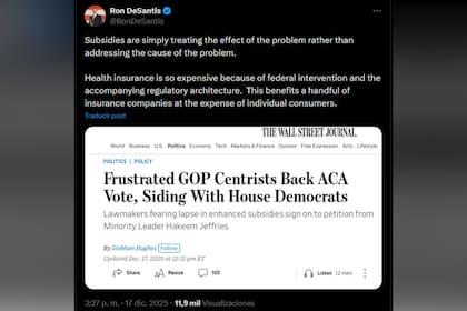 DeSantis se pronunció sobre la medida propuesta, en redes sociales