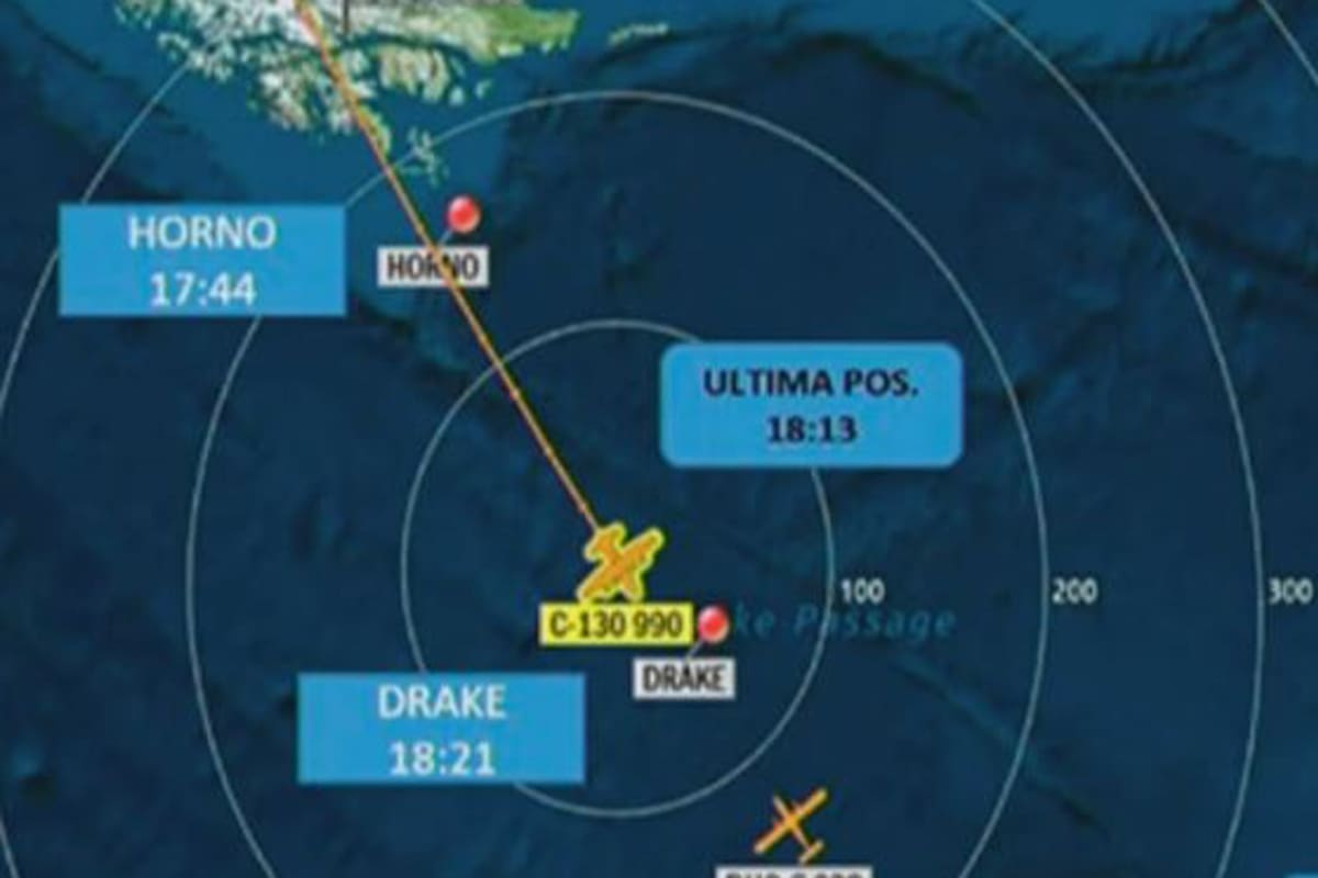 Desapareció un avión militar chileno que viajaba rumbo a la Antártida, con 38 personas a bordo