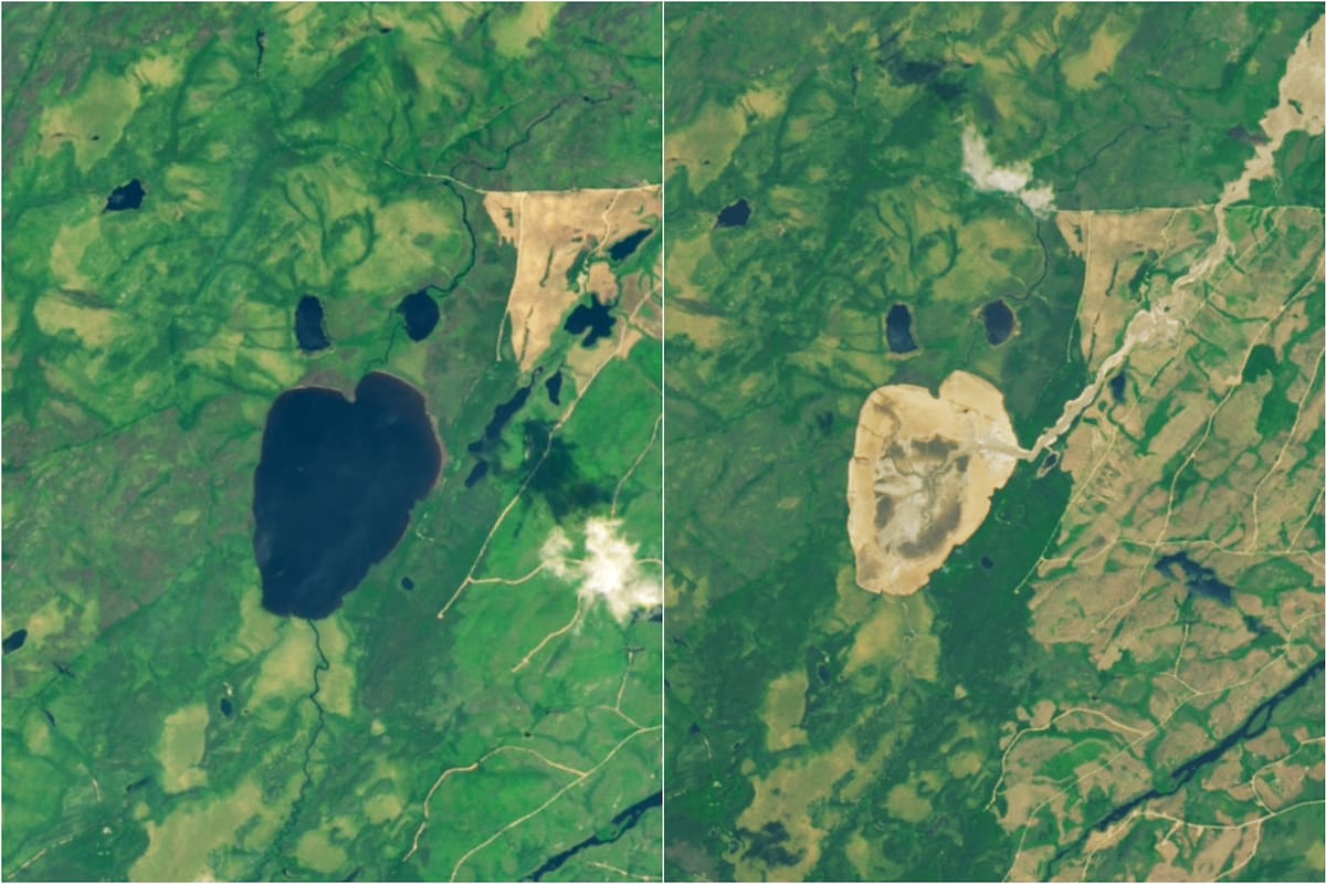 Desapareció un lago en Canadá y encendió las alarmas ambientales