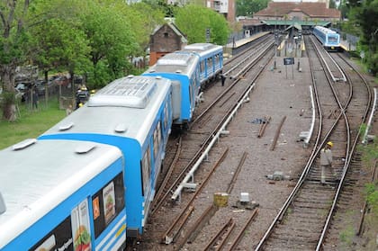Vista del tren que descalzó esta mañana
