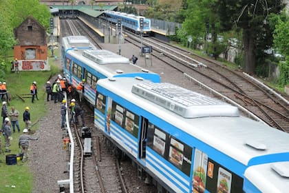 Descalzó un tren del ramal Mitre