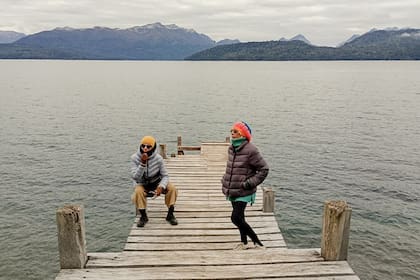 Descanso en un muelle patagónico.