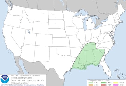 Descenso de temperaturas: el fenómeno "Blue Norther" bajará las temperaturas en el sur de Texas a valores cercanos a los 0 °C esta semana.