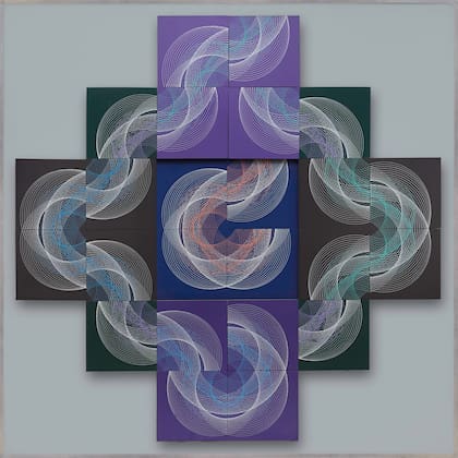 Descomposición de un tema. Hacia el infinito (1969), una de las obras de MacEntyre incluidas en el libro